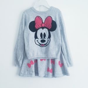 Minnie Mouse 2-Piece Set Sweater and Skirt Matching Set